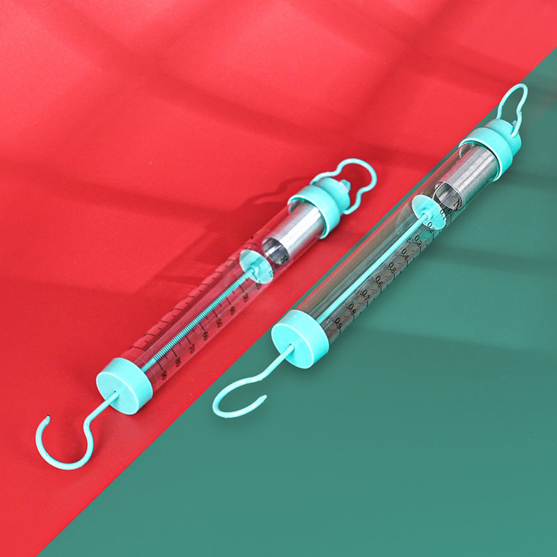 Spring scale, technology small production force measuring tension meter handmade DIY children's primary school students invention material physics recommendation