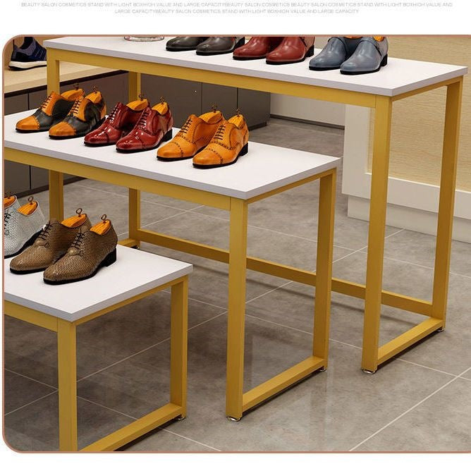 Clothing store flow table shopping mall bag shoe store flower shop island table display table popular live broadcast single-layer storage rack