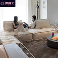 Lazy sofa apartment small apartment italian normcore living room popular technology cloth accessible luxury square single tofu sofa
