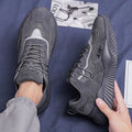 2025 new winter breathable korean style trendy mesh athletic men's shoes versatile casual spring running dad shoes