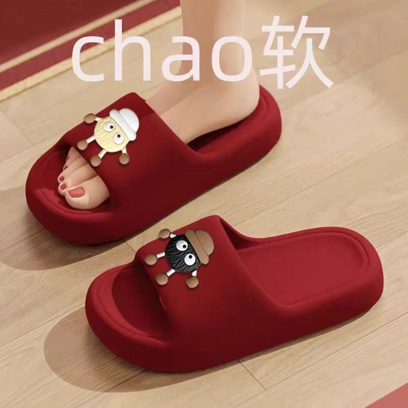 2026 new women's summer slippers - cloud-like comfort, soft sole, casual home wear, thick-soled one-strap slides for bathroom use