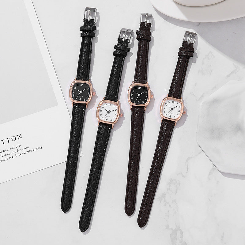 Ins super popular douyin watch, mori girl style watch, k-style elegant thin strap, simple, compact and versatile watch