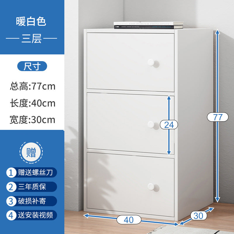Shoe cabinet narrow and high vertical door household multi-layer storage integrated against the wall 2025 new home entrance indoor shoe rack