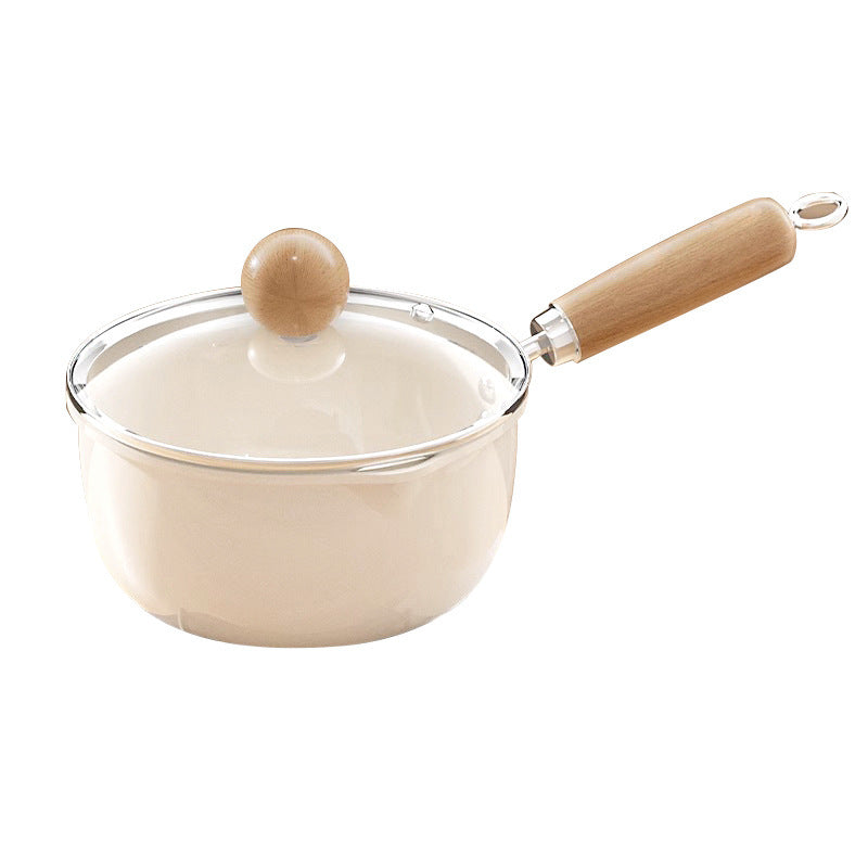 New arrival one-person small milk pot double guide mini soup pot for home instant noodle pot neutral stove small cooking pot wholesale