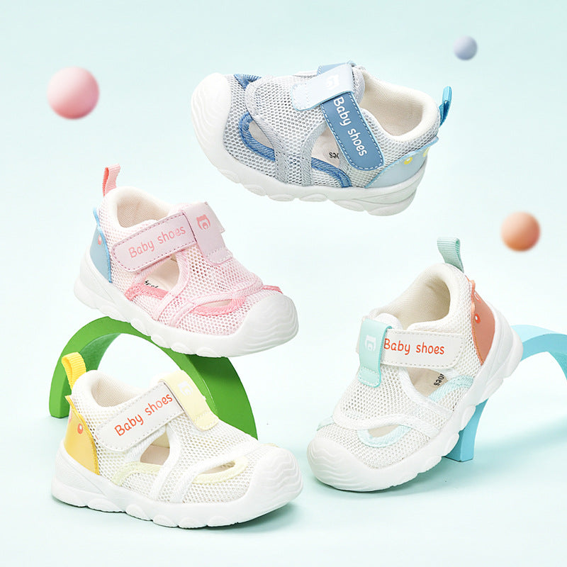 Toddler shoes for boys, summer sandals, infant soft-soled functional cartoon shoes, baby shoes for ages 1-3, children's shoes