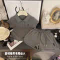 Girls' outfit set -  summer new korean style baby girl fashionable casual sports kids polo shirt two-piece trendy set