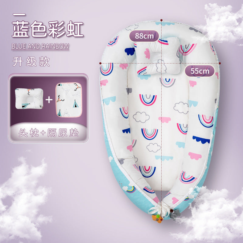 Baby bed-in-bed, bassinet, newborn soothing bed, anti-moro reflex, anti-colic, children's bionic bed, sleep security essential