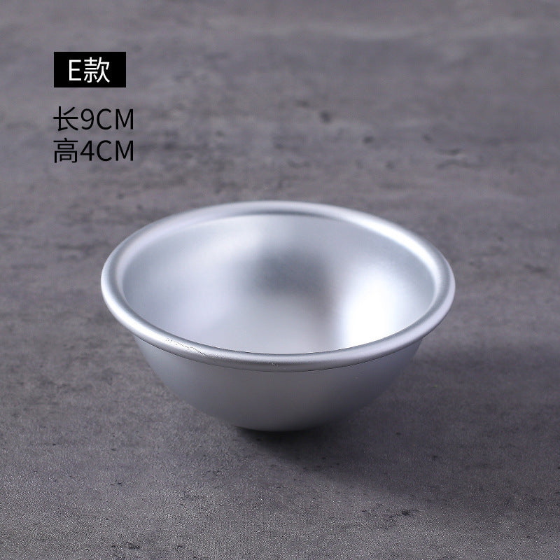 Snow mei niang mold bath salt ball shallow semi-circular mold glutinous rice glutinous pudding mold mousse cake mold snow mei niang tool