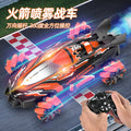 F1 remote control toy car - 360° universal joystick, all-around variable speed, rocket spray stunt racing f1 car