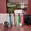 New arrivalclassy pure titanium thermos cup accessible luxury magnetic pure titanium cup high appearance tea water separation gift box titanium cup wholesale