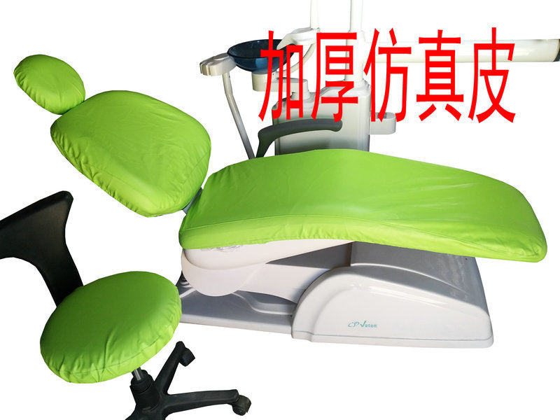 Dental tooth chair cover four-piece set waterproof thickened leather velvet comprehensive treatment machine table cover cloth cover