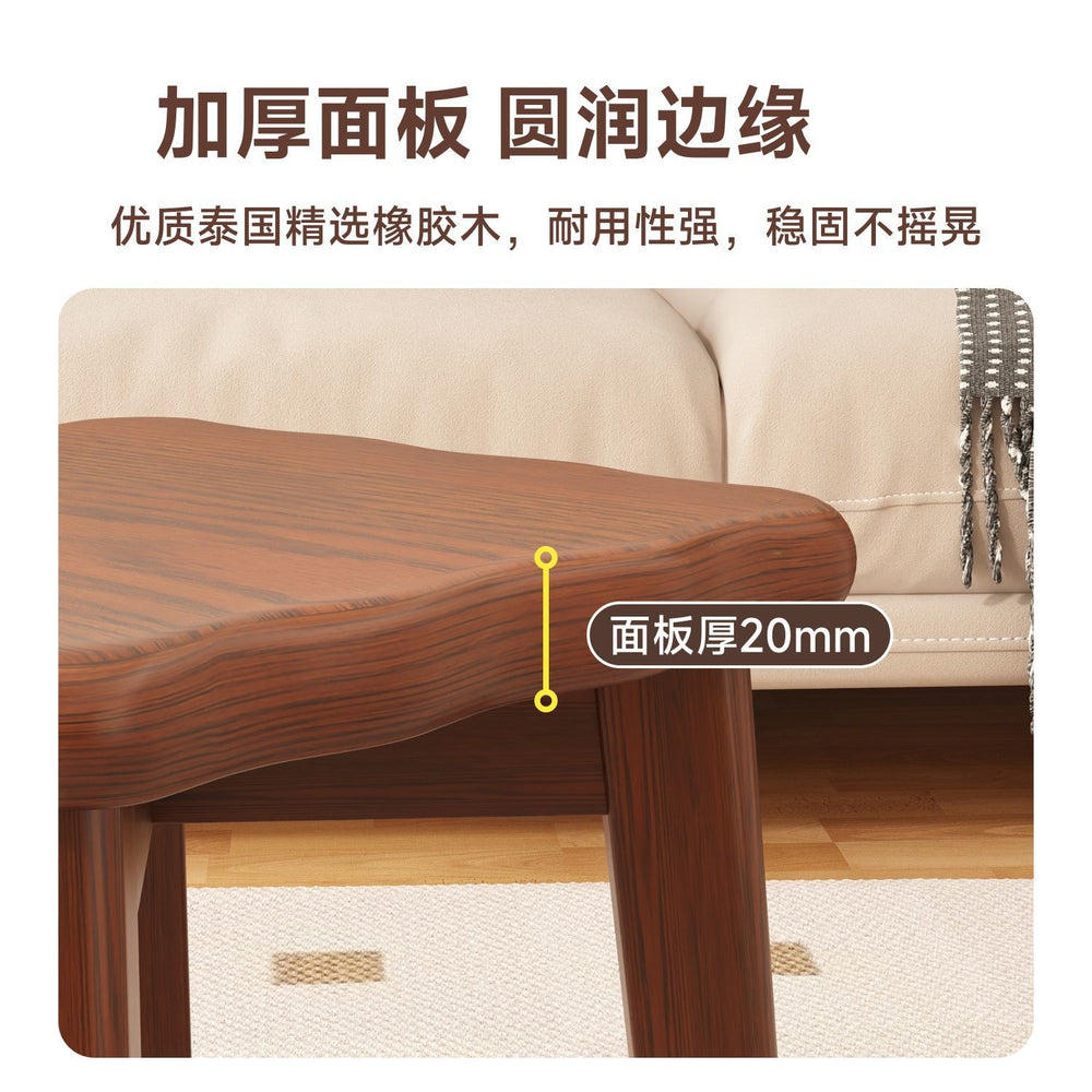 Solid wood stool for home stackable guest spare stool dining table makeup dressing stool strong and durable new chinoiserie square stool
