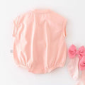 Summer baby clothes for girls, lightweight cute bunny short-sleeve romper, newborn bodysuit, outing outfit