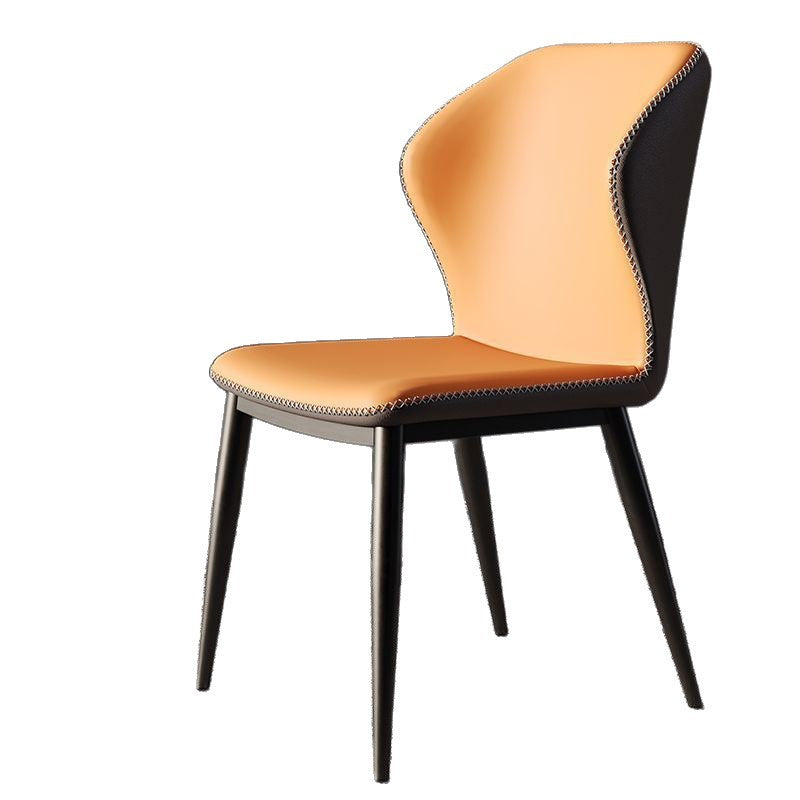 Dining chair - modern minimalist, light luxury style - suitable for home, coffee shops, hotels. features a backrest. nordic design. ideal for dining tables, casual seating, and negotiation meetings