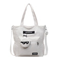 High-value, college-style, large-capacity tote bag - minimalist fashion storage bag, extra-large capacity casual shoulder bag