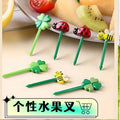 Ready-to-ship floral, bee, and fruit forks - sunflower bento picks - children's plastic fruit forks - cake toppers - direct from the manufacturer