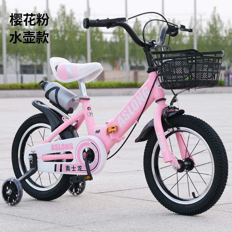 New children's bicycle boys and girls 2-3-4 - 6-8-10 years old with auxiliary wheels baby pedal folding bicycle