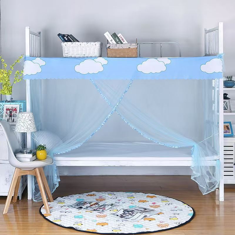 Mosquito net student dormitory enlarged space casual style all-inclusive mosquito net bedroom bunk bed neutral anti-mosquito and dust-proof model