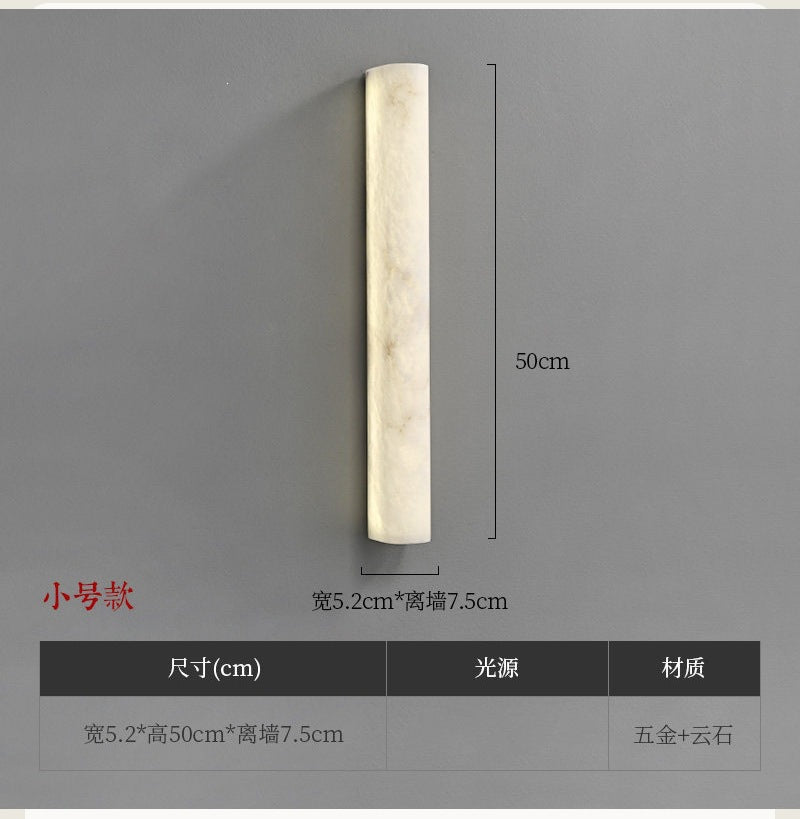 accessible luxury designer marble wall lamp bedside postmodern casual bedroom living room background atmosphere lamp