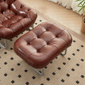Medieval style single sofa chair living room balcony casual lounge chair retro oil wax leather lazy leather art down american style
