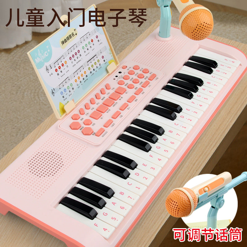 New beginner-friendly electronic keyboard for kids - multifunctional with microphone, perfect for home use and piano instrument play