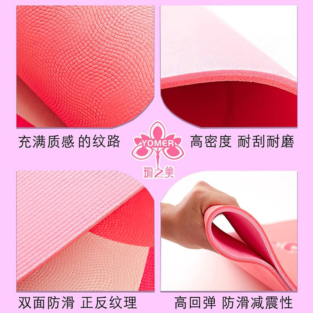 Pvc children's dance yoga mat - wholesale, thickened, cute, silent, shock-absorbing, non-slip dance mat - home use, eco-friendly, portable