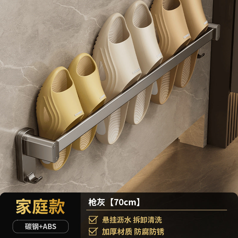 Removable bathroom slipper rack No punching toilet toilet hanger Drain wall hanging slippers Shoe storage artifact