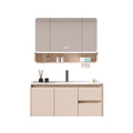 For home bathroom cabinet ceramic all-in-one basin double drawer thickened honeycomb aluminum bathroom washbasin washbasin