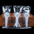 Individually wrapped plastic 10ml measuring spoons - perfect for face masks, feed, fertilizer, laundry detergent powder, and other beauty & skincare products
