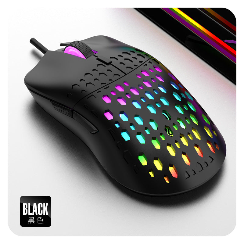 Raiku g701 gaming mouse - ergonomic design, cool led lighting, braided cable - wired mouse for cross-border e-commerce (amazon)