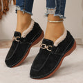 Export woolen shoes for women fall and winternew arrivalfleece-linedthickenedeasiest for match soft bottom casual slip-on small fragrant bean cotton shoes