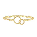 best-selling new product concentric knot wave gold beads beaded bracelet geometric square ring heart fashion bracelet