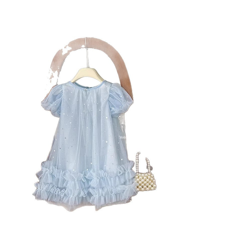 Girls' summer princess dress  new style girls' dress baby birthday chic gown