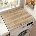 Wood grain diatom mud roller washing machine cover pad sun protection cover casual water-absorbent quick-drying dustproof pad refrigerator dustproof cover cloth