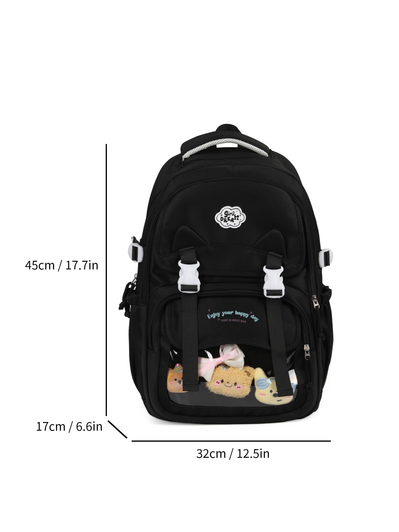 New cute backpack female cartoon large capacity 3-9 grades primary school schoolbag animation sweet girl backpack