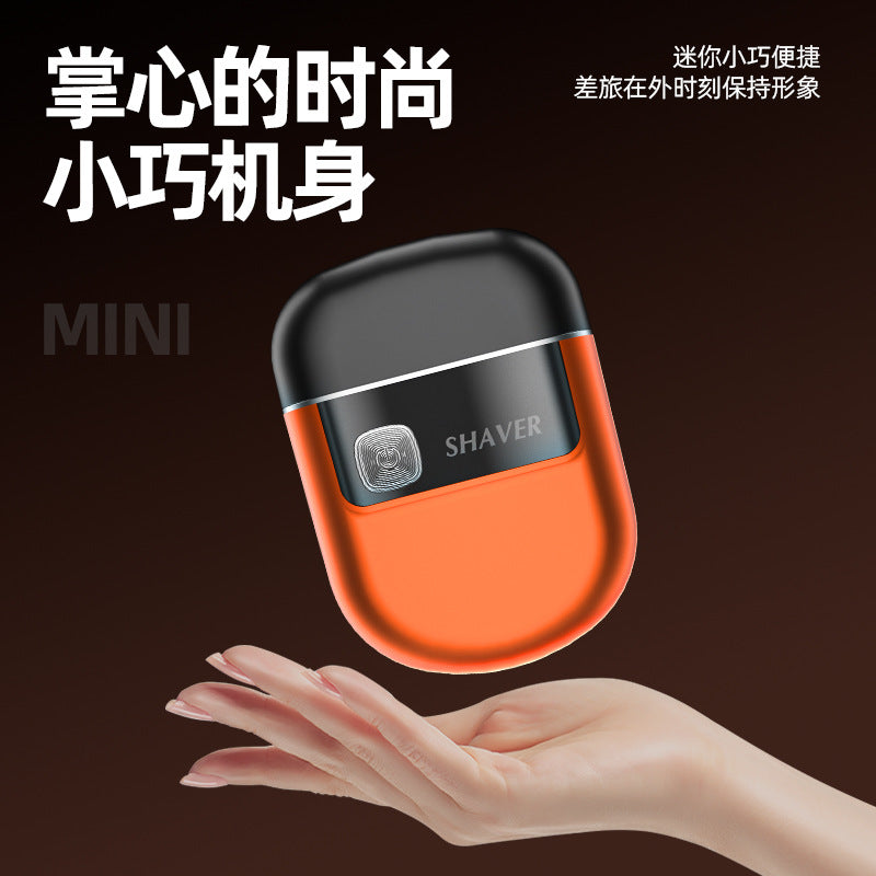 New zinc alloy electric shaver with digital display and magnetic blade head - men's razor, travel-friendly beard trimmer