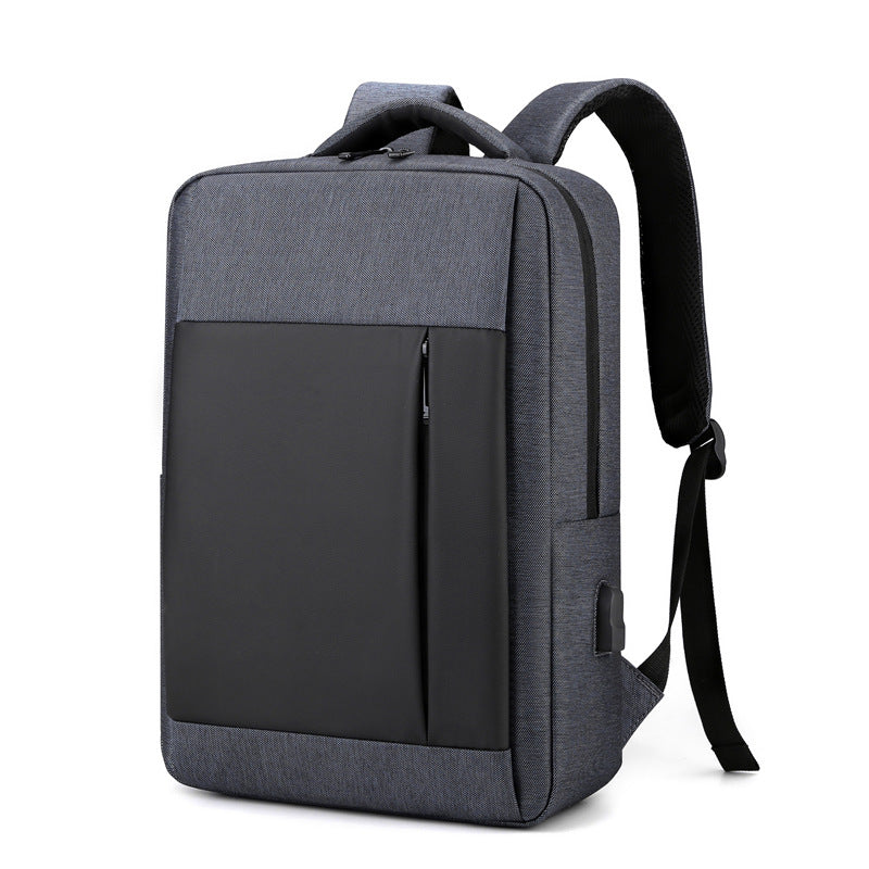 New business trip leisure large capacity computer bag men and women backpack USB temperament commuting can print logo