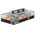 Huaer supermarket high window frost-free combination island cabinet commercial freezer seafood dumplings quick frozen food horizontal freezer