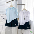 【ice silk quick-dry】kids' summer new arrival thin & breathable cool & comfortable sports set for mid-to-large children yn