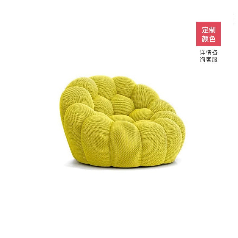 Nordic minimalist designer bubble sofa - available in single, double, and three-seater configurations - fully assembled - rolf benz style - unique villa design - compression packed football sofa