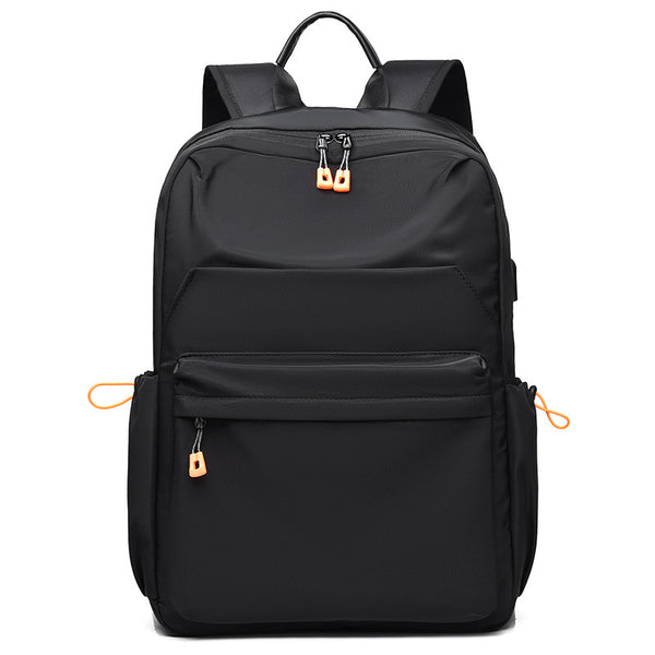 New fashion student schoolbag anti-splashing Oxford cloth leisure travel backpack men's and women's computer double back