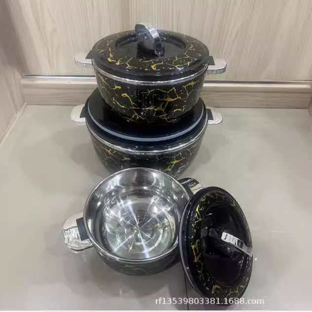 2l-3.5l-6.5lexport cross-border export to africa food warmer container 3pcs thermal insulation box