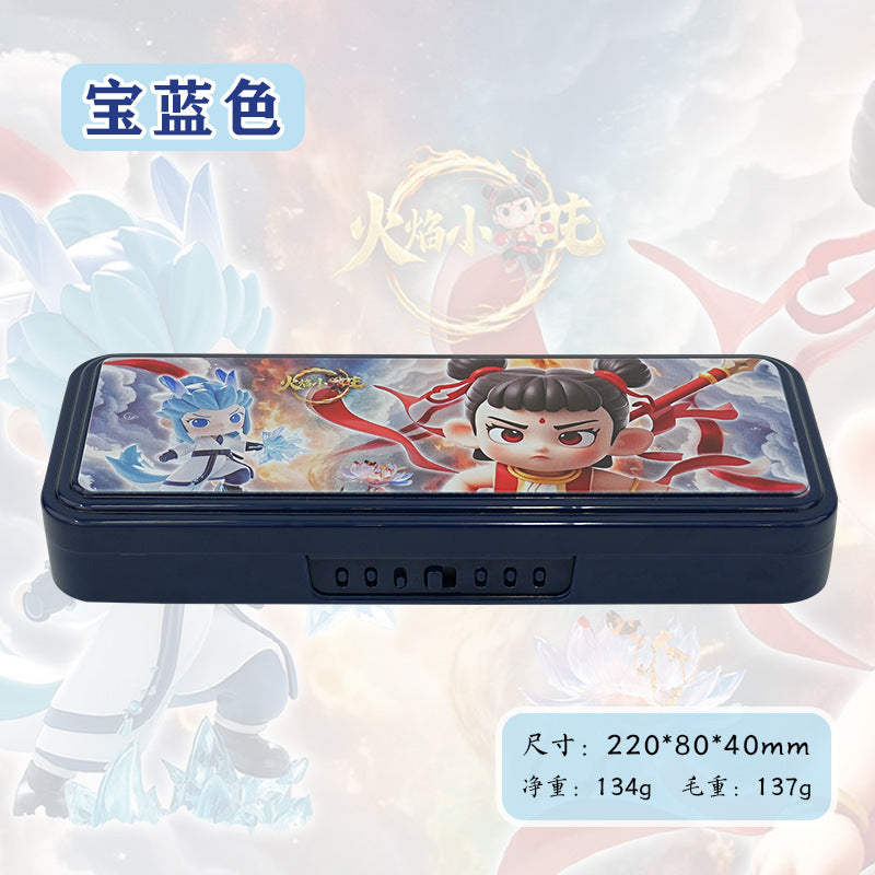 New Xiaozha devil child stationery box boy password pencil case male kindergarten primary school students large-capacity pencil case