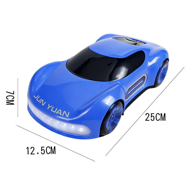 2.4g remote control concept car, dual-spray stunt rc toy car with gesture sensing, lights, music, and sci-fi design