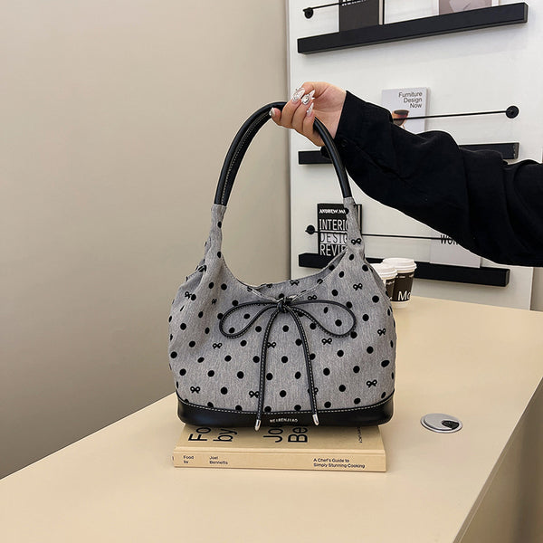 Underarm trendy fashion bag women's 2025 new striped versatile large-capacity tote bag commuter versatile shoulder bag
