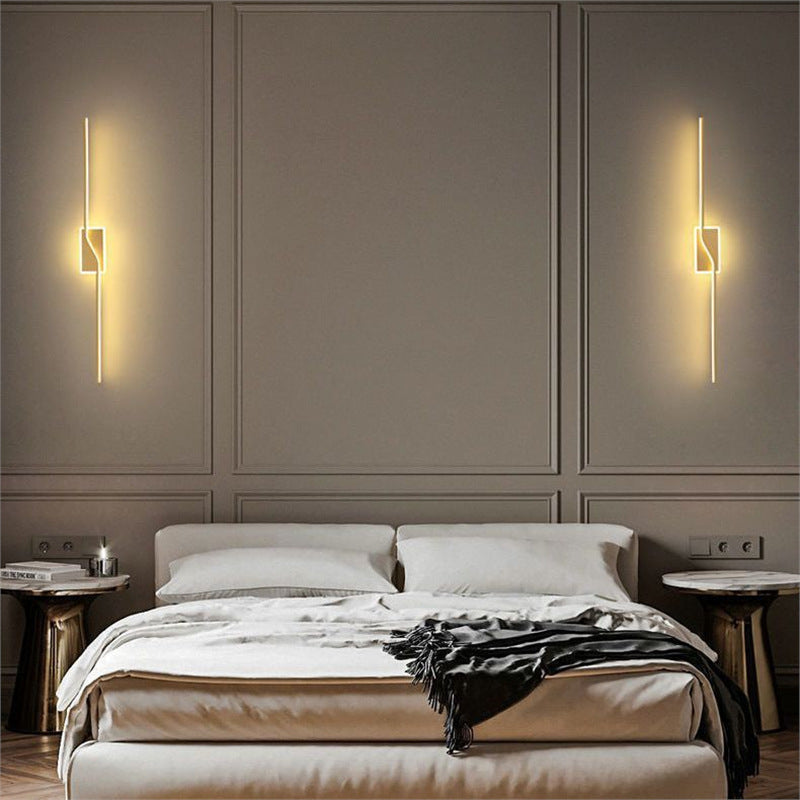 Nordic  nordic wall lamp modern casualaccessible luxuryled bedside aisle lamp