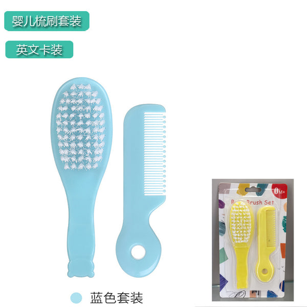 English Card Comb Hair Brush Baby Comb Massage Comb Newborn Hair Comb Fetal Hair Comb Shampoo Foreign Trade Comb