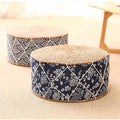 Straw mat thickened futon tatami cushion living room for home low stool round bay window small stool footrest seat