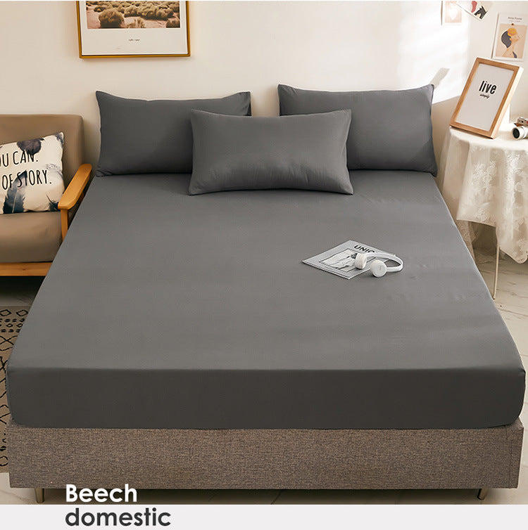 Bed sheets single piece fitted sheet all-inclusive bed cover mattress protector washed cotton summer maternal and infant washed cotton fitted sheet three-piece set