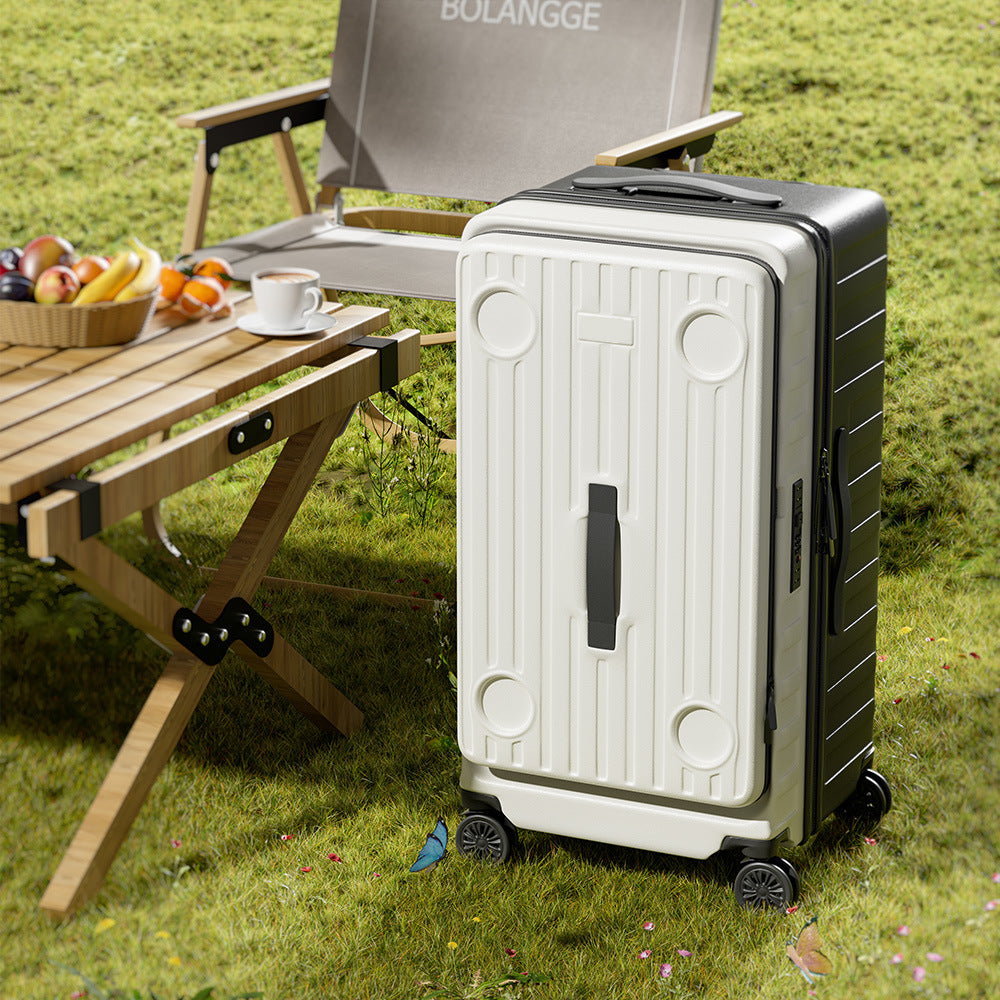 Large size five-wheel outdoor trolley case 26-inch anti-drop large-capacity suitcase Side open full-pass multi-functional suitcase